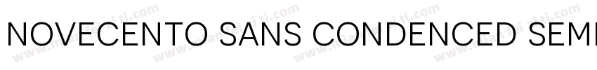 novecento sans condenced semibold字体转换
